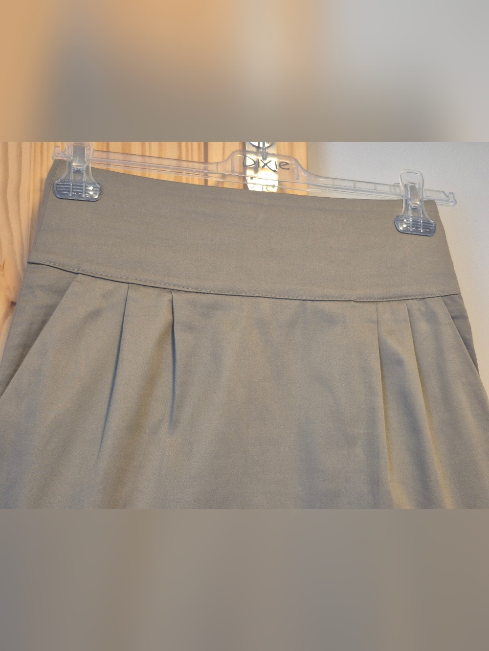 Classic Taupe Pencil Skirt Italy - Picture 3 of 16